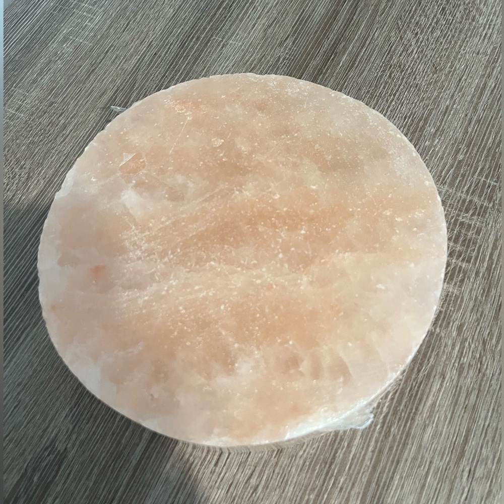 New Himalayan Pink Thick Salt Round 10" Cooking Serving Slab NWT Sur La Table